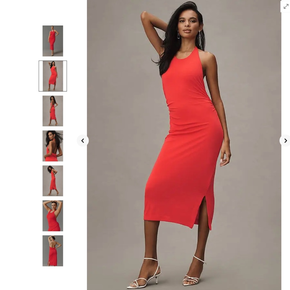 Anthropologie Slinky Knit Halter Dress